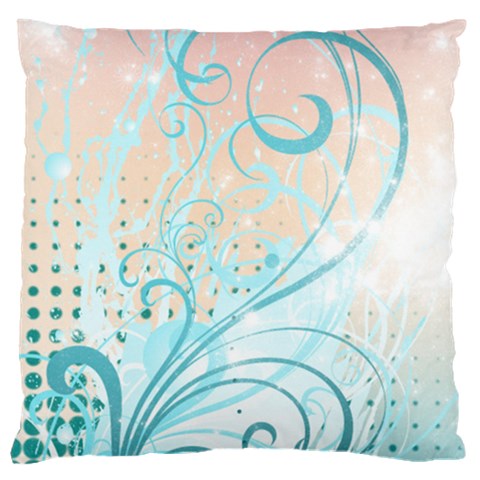 Pink Blue Pattern Large Flano Cushion Case (Two Sides) from ArtsNow.com Back