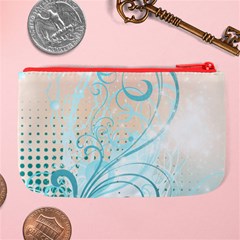 Pink Blue Pattern Large Coin Purse from ArtsNow.com Back