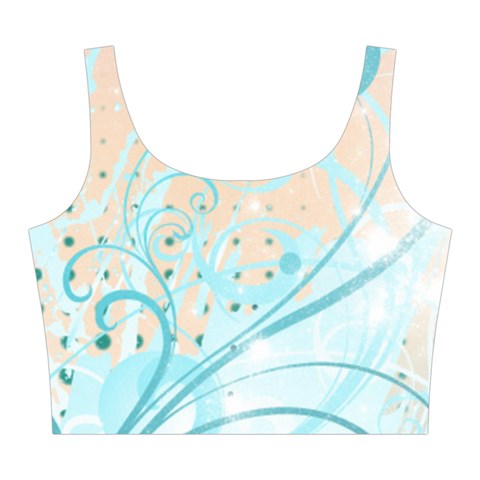 Pink Blue Pattern Midi Sleeveless Dress from ArtsNow.com Top Back