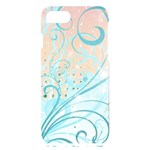 Pink Blue Pattern iPhone 7/8 Black UV Print Case