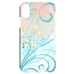 Pink Blue Pattern iPhone X/XS Black UV Print Case