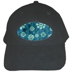 Snow Flake Art Black Cap