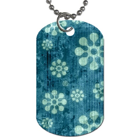 Snow Flake Art Dog Tag (One Side) from ArtsNow.com Front