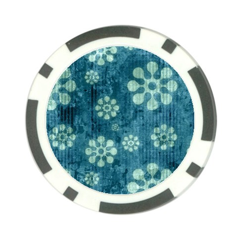 Snow Flake Art Poker Chip Card Guard (10 pack) from ArtsNow.com Back