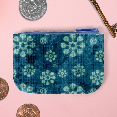 Snow Flake Art Mini Coin Purse from ArtsNow.com Back