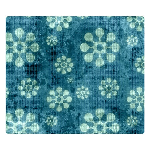 Snow Flake Art Double Sided Flano Blanket (Small) from ArtsNow.com 50 x40  Blanket Back