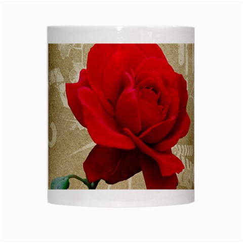 Red Rose Art White Mug from ArtsNow.com Center