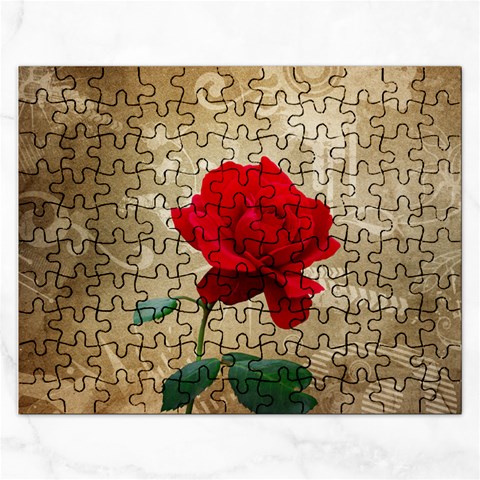 Red Rose Art Jigsaw Puzzle (Rectangular) from ArtsNow.com Front