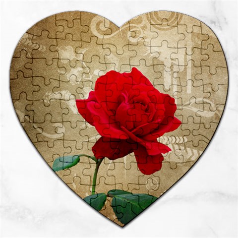 Red Rose Art Jigsaw Puzzle (Heart) from ArtsNow.com Front