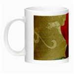 Red Rose Art Night Luminous Mug