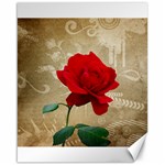 Red Rose Art Canvas 16  x 20 