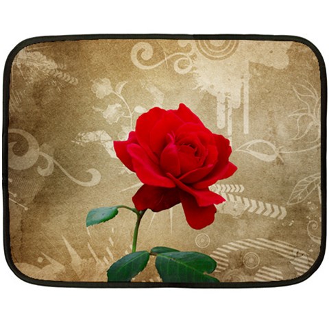 Red Rose Art Fleece Blanket (Mini) from ArtsNow.com 35 x27  Blanket