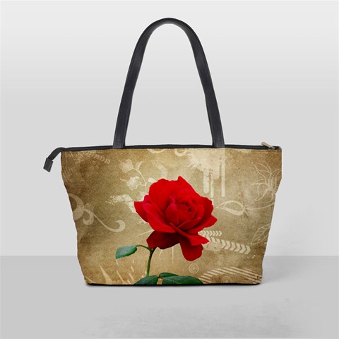 Red Rose Art Classic Shoulder Handbag from ArtsNow.com Back