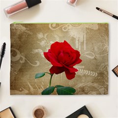 Red Rose Art Cosmetic Bag (XL) from ArtsNow.com Front