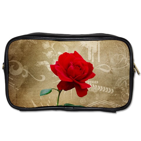 Red Rose Art Toiletries Bag (Two Sides) from ArtsNow.com Front