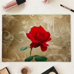 Red Rose Art Cosmetic Bag (XXL) from ArtsNow.com Front