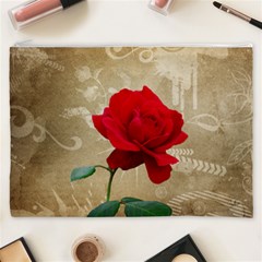 Red Rose Art Cosmetic Bag (XXXL) from ArtsNow.com Front