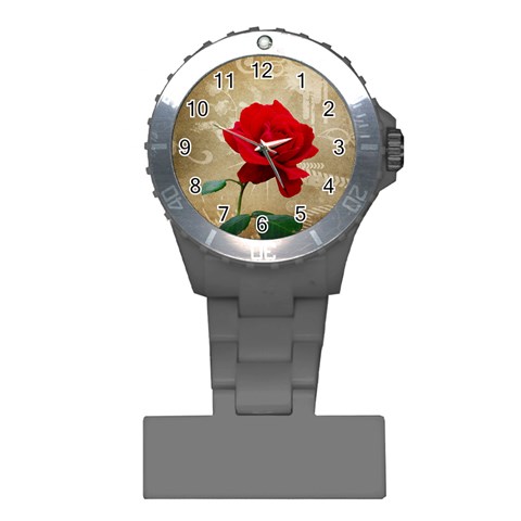 Red Rose Art Plastic Nurses Watch from ArtsNow.com Front