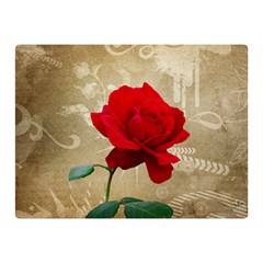 Red Rose Art Double Sided Flano Blanket (Mini) from ArtsNow.com 35 x27  Blanket Front