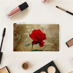 Red Rose Art Cosmetic Bag (XS) from ArtsNow.com Front