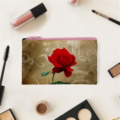 Red Rose Art Cosmetic Bag (XS) from ArtsNow.com Front