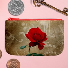 Red Rose Art Large Coin Purse from ArtsNow.com Front