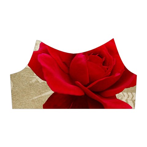 Red Rose Art Shoulder Cutout Velvet One Piece from ArtsNow.com Right Sleeve