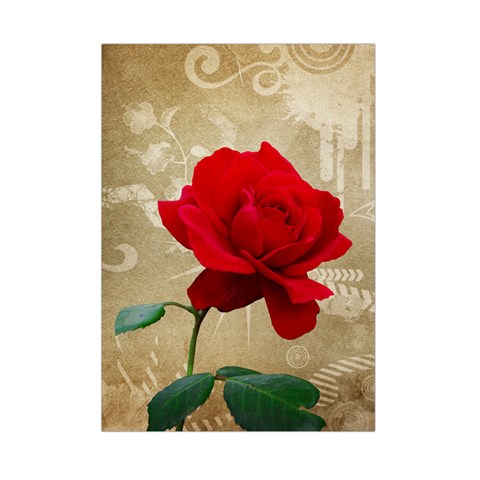 Red Rose Art Small Tapestry from ArtsNow.com Front