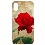 Red Rose Art iPhone X/XS Black UV Print Case