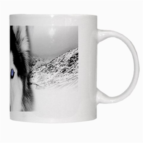 Wolf Moon Mountains White Mug from ArtsNow.com Right