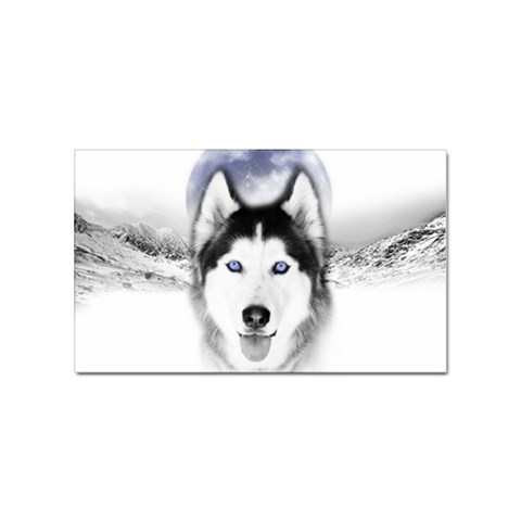 Wolf Moon Mountains Sticker (Rectangular) from ArtsNow.com Front