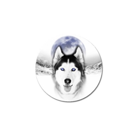 Wolf Moon Mountains Golf Ball Marker from ArtsNow.com Front