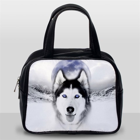 Wolf Moon Mountains Classic Handbag (Two Sides) from ArtsNow.com Back