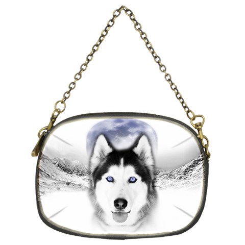 Wolf Moon Mountains Chain Purse (Two Sides) from ArtsNow.com Back