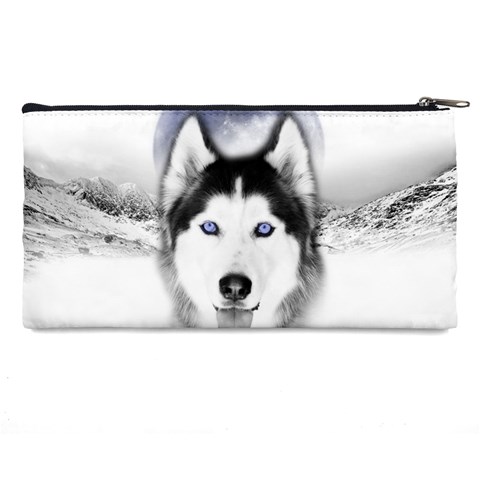 Wolf Moon Mountains Pencil Case from ArtsNow.com Back