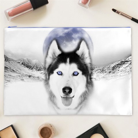 Wolf Moon Mountains Cosmetic Bag (XXL) from ArtsNow.com Front