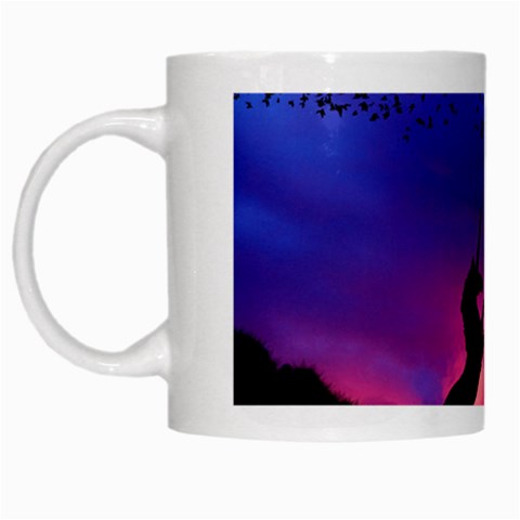 Unicorn Sunset White Mug from ArtsNow.com Left