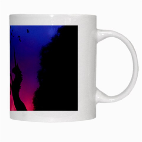 Unicorn Sunset White Mug from ArtsNow.com Right