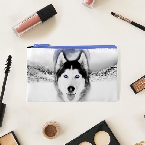 Wolf Moon Mountains Cosmetic Bag (XS) from ArtsNow.com Front