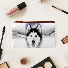 Wolf Moon Mountains Cosmetic Bag (XS) from ArtsNow.com Front