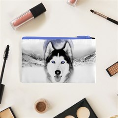 Wolf Moon Mountains Cosmetic Bag (XS) from ArtsNow.com Back