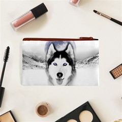 Wolf Moon Mountains Cosmetic Bag (XS) from ArtsNow.com Back