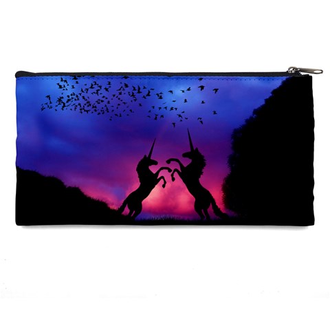 Unicorn Sunset Pencil Case from ArtsNow.com Back