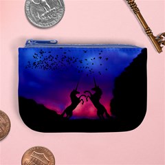 Unicorn Sunset Mini Coin Purse from ArtsNow.com Front