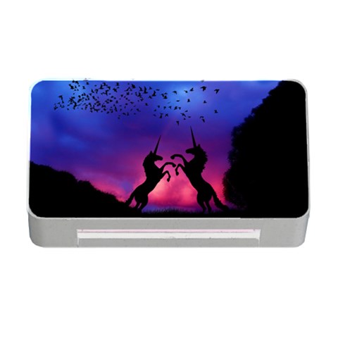 Unicorn Sunset Memory Card Reader with CF from ArtsNow.com Front