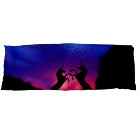 Unicorn Sunset Body Pillow Case Dakimakura (Two Sides) from ArtsNow.com Back