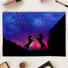 Unicorn Sunset Cosmetic Bag (XXXL) from ArtsNow.com Front