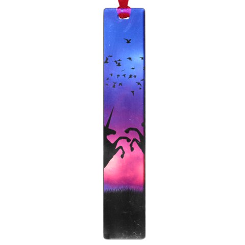 Unicorn Sunset Large Book Mark from ArtsNow.com Front