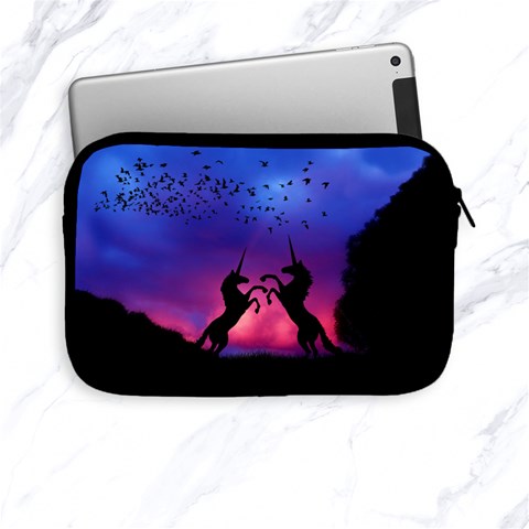 Unicorn Sunset Apple iPad Mini Zipper Case from ArtsNow.com Front