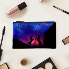 Unicorn Sunset Cosmetic Bag (XS) from ArtsNow.com Front